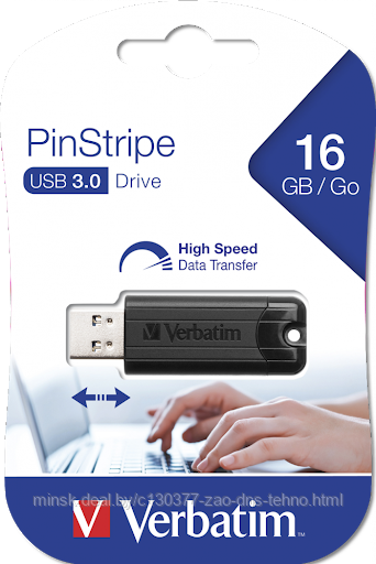 16Gb USB 3.0 FlashDrive Verbatim SnG Pinstripe 