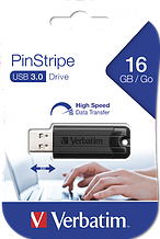 16Gb USB 3.0 FlashDrive Verbatim SnG Pinstripe 