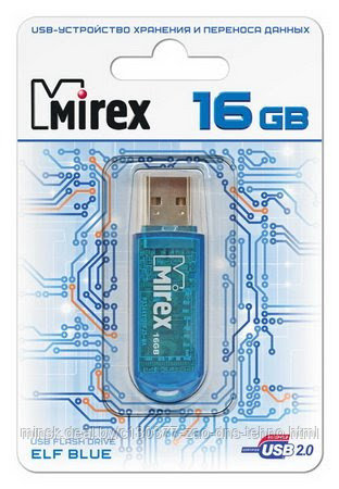16Gb USB FlashDrive Mirex ELF BLUE 