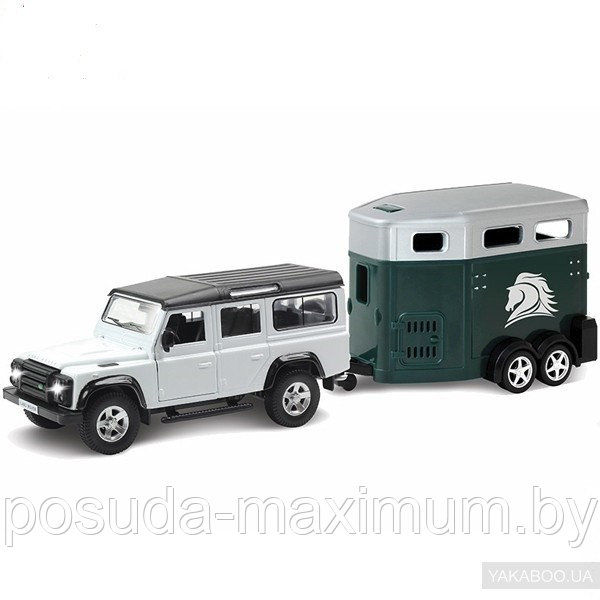 Игрушка Машинка "Land Rover Defender" с прицепом
