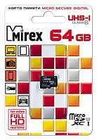 SDХС Card Micro 64Gb UHS-I Class 10 Mirex 13612-MC10SD64