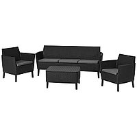 НАБОР УЛИЧНОЙ МЕБЕЛИ SALEMO 3-SOFA SET коричневый