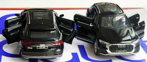 Ауди Ку-8 Audi Q8 черная и белая открываются двери капот багажник, звук, фары 16,5см. - фото 3 - id-p117156198