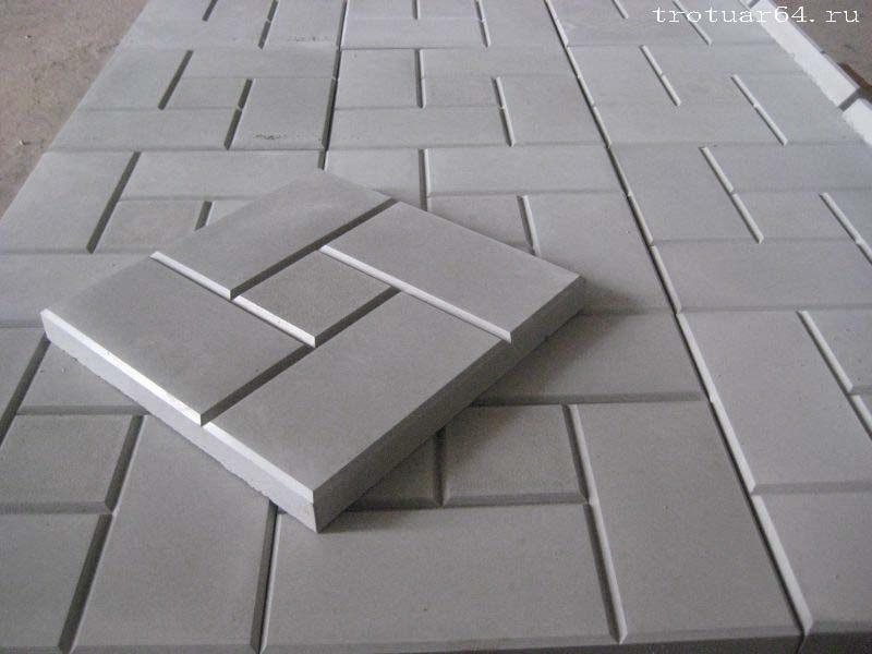 Тротуарная плитка калифорния 300х300х30 цвет бетон - фото 1 - id-p99691330