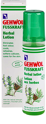 Лосьон Геволь Фусскрафт для смягчения кожи ног 150ml - Gehwol Fusskraft Herbal Lotion