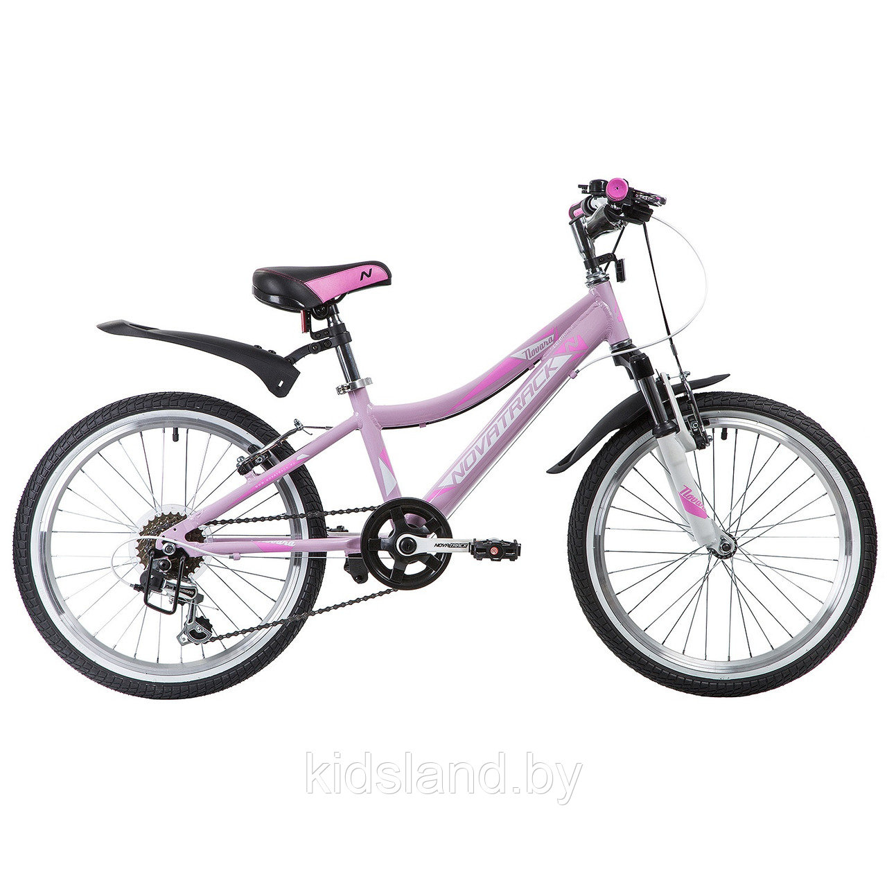 Велосипед Novatrack Novara V 20"  (розовый), фото 1