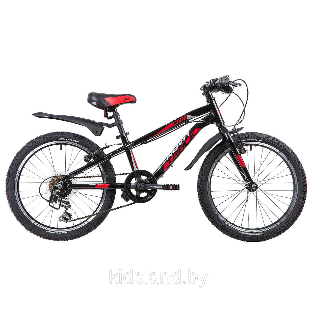 Велосипед Novatrack Prime V 20"  (черный)