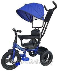 Велосипед детский Trike Pilot 2020 надувные колеса 12" и 10" цвет синий