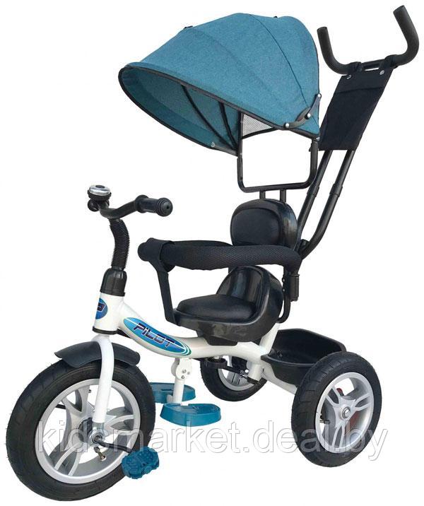 Велосипед детский Trike Pilot 2020 надувные колеса 12" и 10" цвет красный - фото 4 - id-p117158381