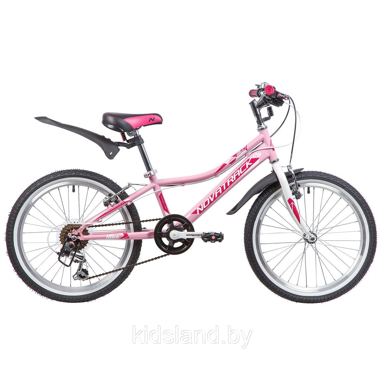 Велосипед Novatrack Alice V 20"  (розовый)