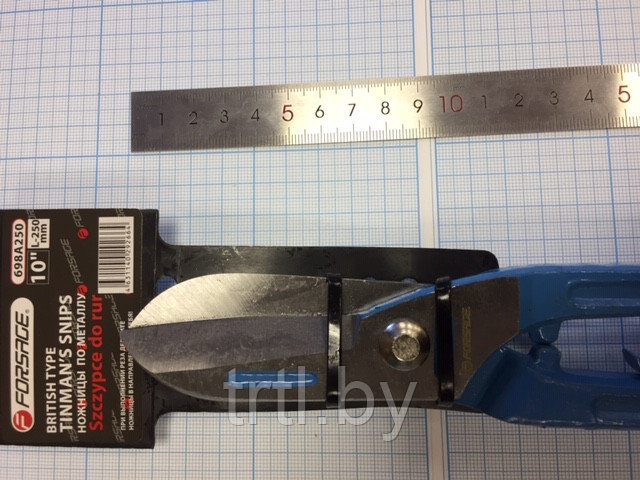 Ножницы по металлу с металлическими рукоятками 225мм - фото 3 - id-p117166229
