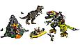 Конструктор LARI Dinosaur World Бой тираннозавра и робота-динозавра 740 дет., арт. 11337, фото 3