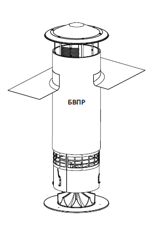Башня вентиляционная БВПР