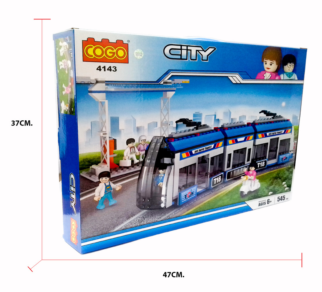 Конструктор аналог лего lego «Городской трамвай», 545 деталей - фото 1 - id-p117184453