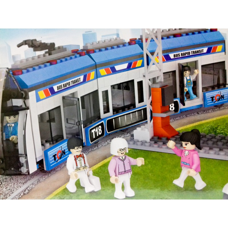 Конструктор аналог лего lego «Городской трамвай», 545 деталей - фото 3 - id-p117184453
