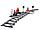 Конструктор Скоростной пассажирский поезд на радиоуправлении, Lepin 02010, аналог Лего поезд 60051, фото 4