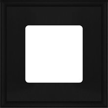 Рамка квадратная на 1 пост гор./верт., цвет black