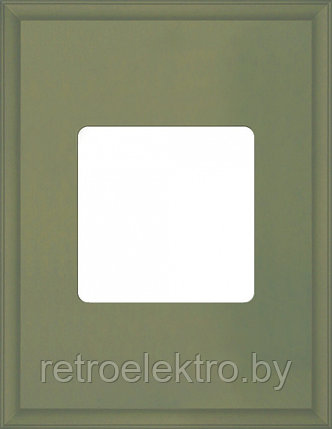 Рамка квадратная на 1 пост гор./верт., цвет green olive, фото 2