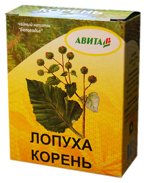 Чайный напиток Беловодье Авита Лопух (Корень) для заваривания 50 г - фото 1 - id-p117212989