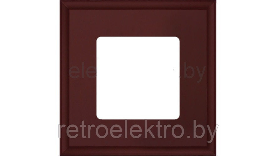 Рамка квадратная на 1 пост гор./верт. (под заказ), цвет red wine - фото 1 - id-p117212649