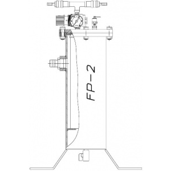 Фильтр воздушный для дыхания Vector FP-2 двухпостовой - фото 1 - id-p117199591