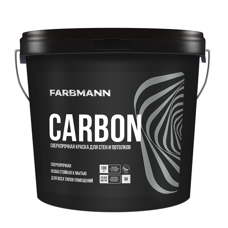 Carbon Farbmann (Карбон Фарбманн) матовая краска для стен и потолка, С 0,9л - фото 1 - id-p117213000