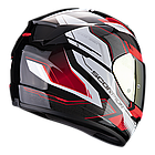 Шлем Scorpion EXO-390 Boost Черно-бело-красный, L, фото 3