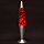 Лава лампа с блестками в сером корпусе 42 см Красная, фото 4