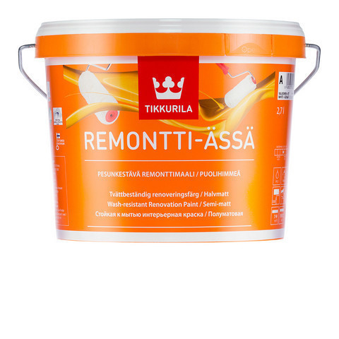 Ремонти-Ясся Remontti-Assa Тиккурила, латексная краска, С, 2,7л - фото 1 - id-p117238905