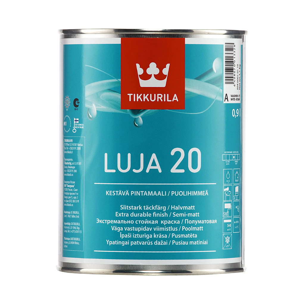 Луя Luja Тиккурила, полуматовая стойкая покрывная краска, С, 9л - фото 1 - id-p117239725