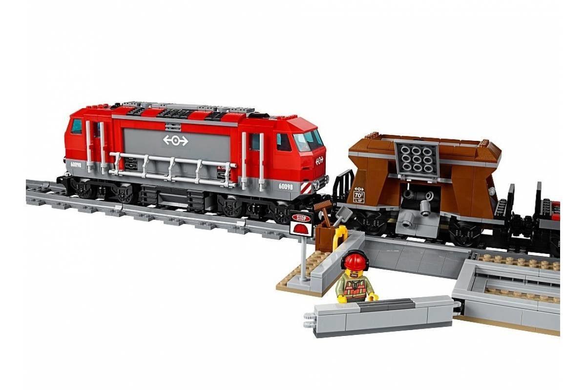 Лего Мощный грузовой поезд + пульт, мотор, Lepin 02009, аналог Лего поезд 60098 - фото 3 - id-p117254952