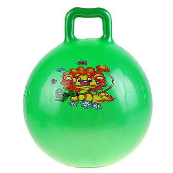 Мяч попрыгун детский с ручкой 55см