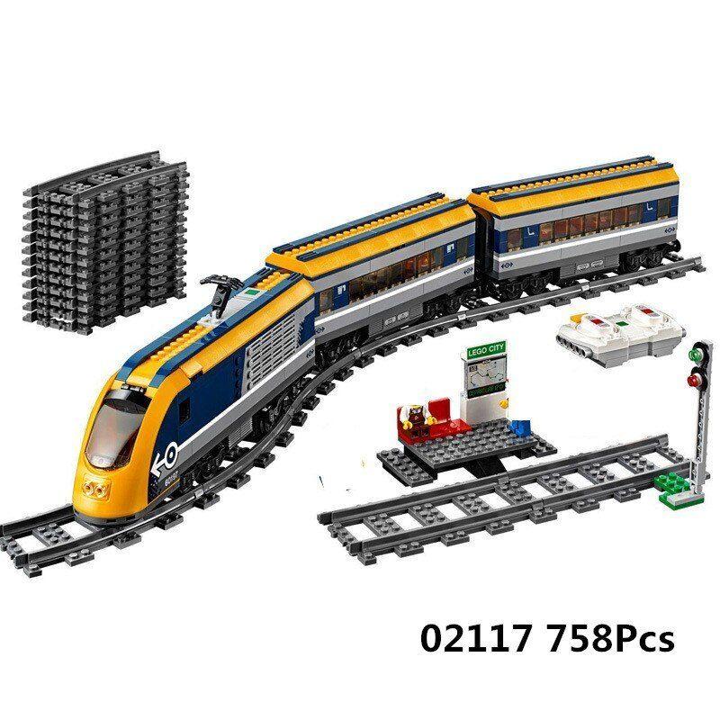 Лего Lego Пассажирский поезд на радиоуправлении, Lepin 02117, аналог Лего 60197 - фото 6 - id-p117255054