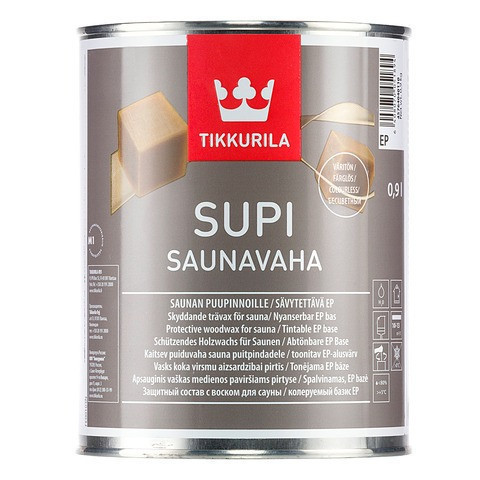 Супи Саунаваха, защитный воск, колеруемый, 0,9л