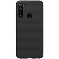 Пластиковый чехол с подставкой Nillkin Super Frosted Shield Черный для Xiaomi Redmi Note 8T