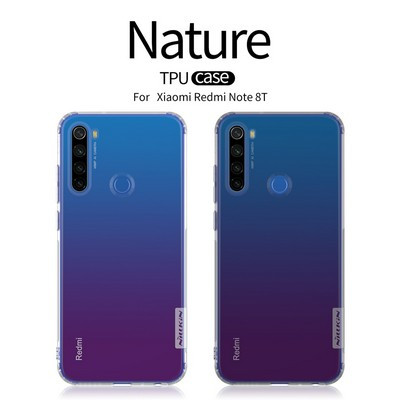Силиконовый чехол Nillkin Nature TPU Case Серый для Xiaomi Redmi Note 8T - фото 4 - id-p117215957