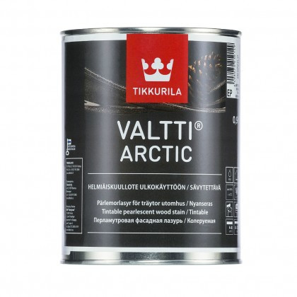 Валтти Арктик Тиккурила, перламутровая фасадная лазурь, ЕС, 0,9л.