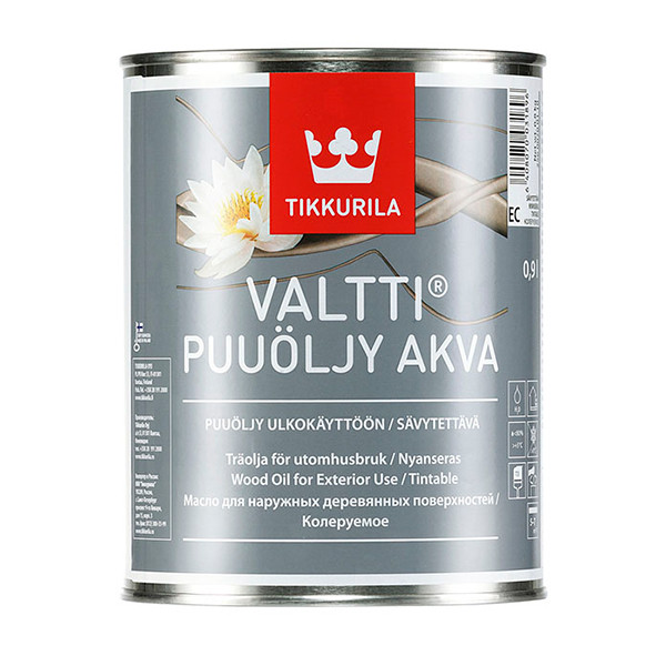 Валтти Аква Тиккурила, масло для дерева, ЕС, 0,9л.