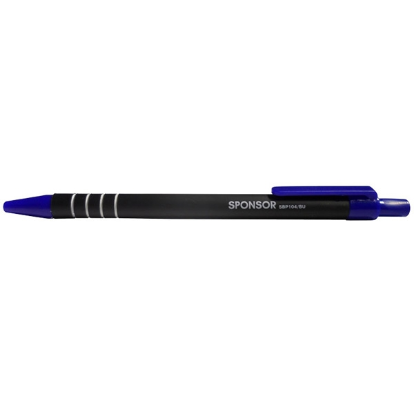 Ручка шариковая, автоматическая, 0.7 мм, прорезиненный корпус, синяя ,SBP104/BU(работаем с юр лицами и ИП)
