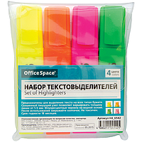 Набор текстовыделителей "OfficeSpace" 4цв., 1-5мм, арт. H4_6542(работаем с юр лицами и ИП)