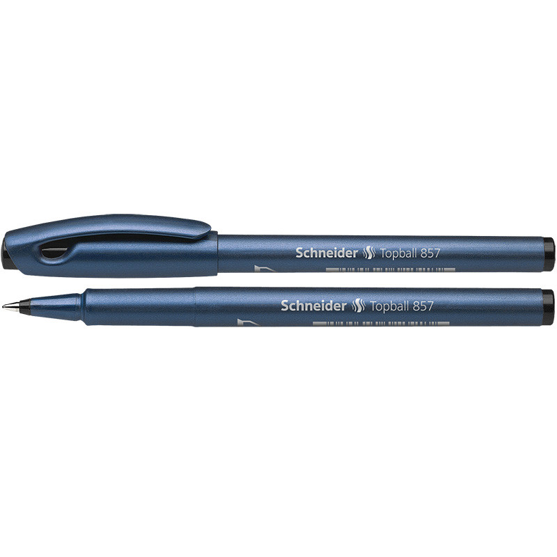 Ручка капиллярная Schneider TopBall 857 0,6 мм, цвет черный(работаем с юр лицами и ИП) - фото 1 - id-p117256024