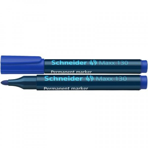Маркер Schneider 130 перманентный 1-3 мм, цвет синий(работаем с юр лицами и ИП)