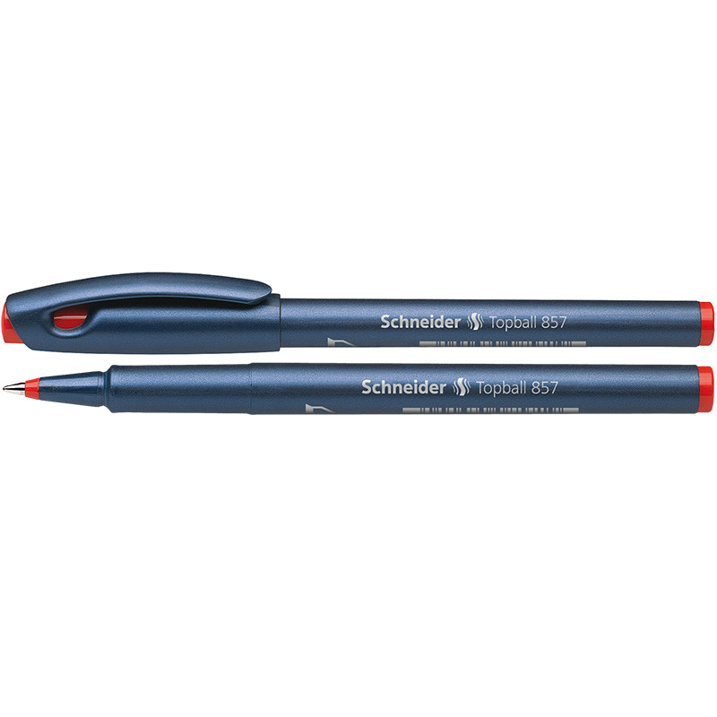 Ручка капиллярная Schneider TopBall 857 0,6 мм, цвет красный(работаем с юр лицами и ИП) - фото 1 - id-p117256159