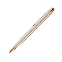 Шариковая ручка Sonnet Chiselled Silver Pink Gold PVD..