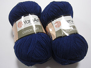 Пряжа YarnArt Cotton Soft цвет 54 тёмно-синий