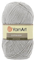 Пряжа YarnArt Cotton Soft цвет 49 светло-серый