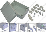 Пластиковый корпус для электроники 11-47 120x80x60мм, IP65, ABC пластик,беж., корпус, SANHE, фото 2