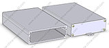 Корпус для электроники алюминевый 17-37B (100мм), 104x33мм, с фланцами,серый, корпус, SANHE, фото 2