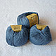 Пряжа Газзал Органик Беби Коттон (Organic Baby Cotton) цвет 434 джинс, фото 3