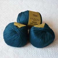Пряжа Газзал Органик Беби Коттон (Organic Baby Cotton) цвет 437 тёмно-синий